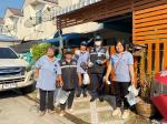 อาสาธารณสุขประจำหมู่บ้าน (อสม.) ลงพื้นที่แจกทรายอะเบท