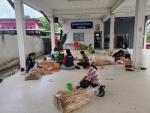 ฝึกอาชีพเกี่ยวกับหลักสูตร​การทำกระเป๋าจากผักตบชวา
