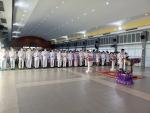 พิธีถวายเครื่องราชสักการะและวางพานพุ่ม และพิธีถวายพระพรชัยมง