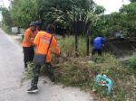 พื้นที่พัฒนาลอกรางระบายน้ำ ณ ที่ทำการผู้ใหญ่บ้าน หมู่ที่ 1
